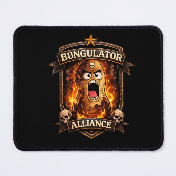 Item preview, Bungulator Alliance Skull Badge – Flaming Peanut Clan Meme designed and sold by PunchDrop.