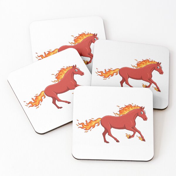 Item preview, Blazing Fast: Cute Fire Horse designed and sold by NadiiArt.