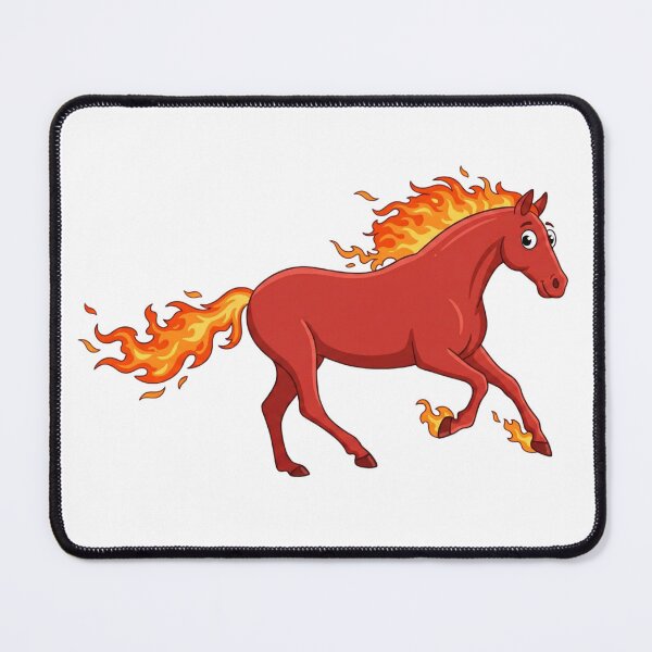 Item preview, Blazing Fast: Cute Fire Horse designed and sold by NadiiArt.