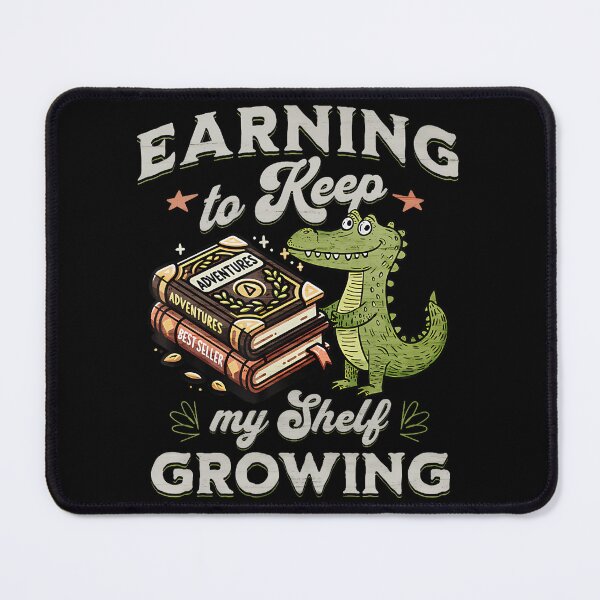 Item preview, Funny Alligator Book Lover Reading Pun designed and sold by hjkelptu3.