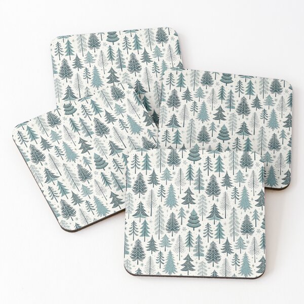 Item preview, Nordic Pine Trees | Scandinavian Winter Forest Art designed and sold by Shuga-Design.