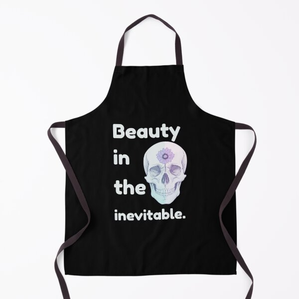 Item preview, Beauty in the Inevitable – Skull & Mortality Quote designed and sold by NeutronDesign.