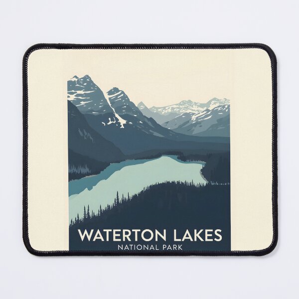 Item preview, Waterton Lakes National Park - Canada designed and sold by GoodOldVintage.