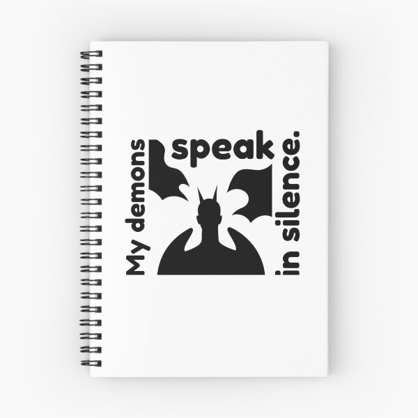 Item preview, My Demons Speak in Silence – Dark Silhouette Design designed and sold by NeutronDesign.
