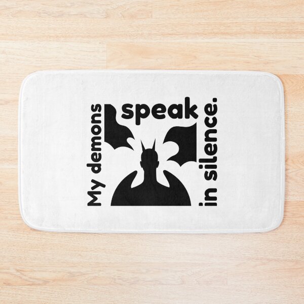 Item preview, My Demons Speak in Silence – Dark Silhouette Design designed and sold by NeutronDesign.