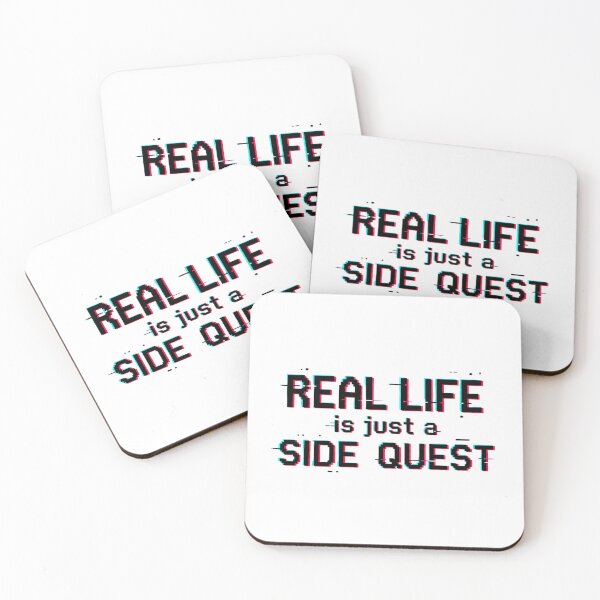 Item preview, Real Life Side Quest Retro Glitch RPG Gamer designed and sold by HoruxDesign.
