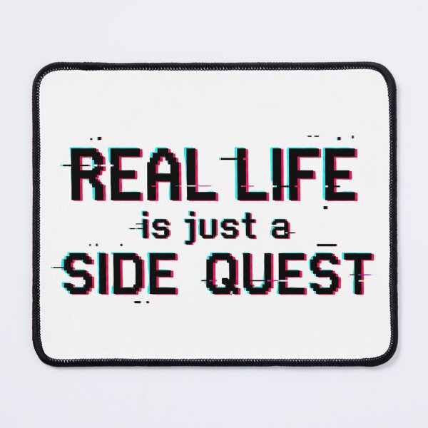 Item preview, Real Life Side Quest Retro Glitch RPG Gamer designed and sold by HoruxDesign.