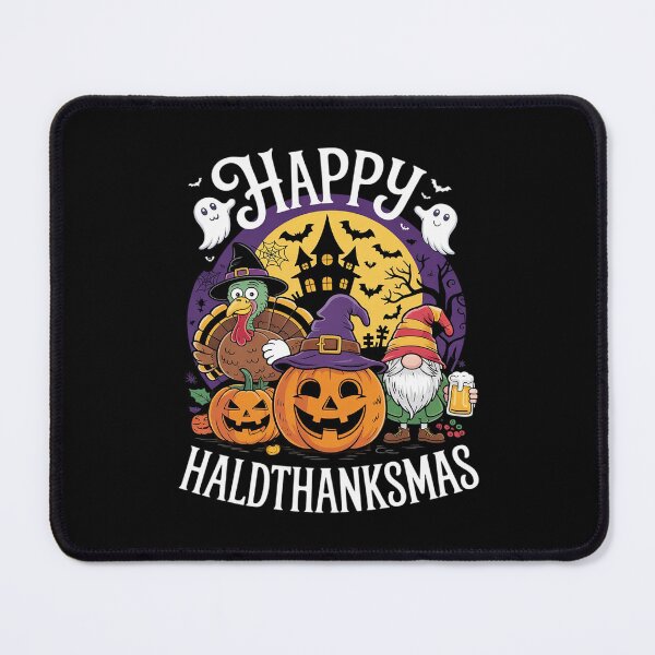 Item preview, Happy Hallothanksmas Halloween Thanksgiving Christmas Gnome designed and sold by RsFilsingerArt.