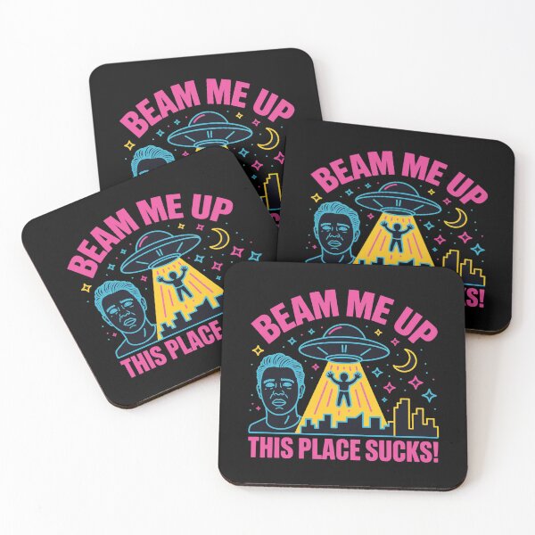 Item preview, Beam Me Up This Place Sucks UFO City Humor Retro Space designed and sold by faridman.