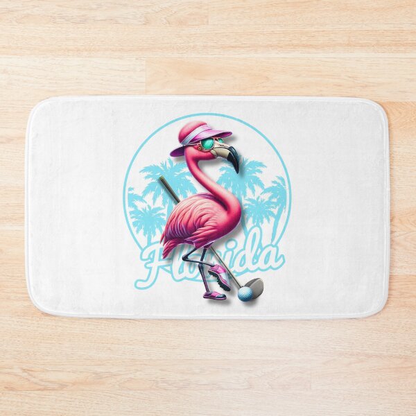 Item preview, Florida Flamingo Golfer ?⛳ Fun Pink Tropical Golf Art for Snowbirds designed and sold by Kmcantley.