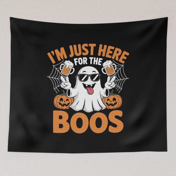 Item preview, Funny Halloween Ghost Costume I'm Just Here For The Boos  designed and sold by VerseFarm.