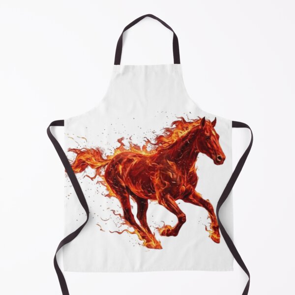 Item preview, Flaming Fire Horse | Elemental Spirit Animal Art designed and sold by Rosuma Designs.