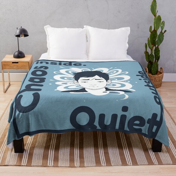 Item preview, Chaos Inside, Quiet Outside – Human Mind Quote designed and sold by NeutronDesign.