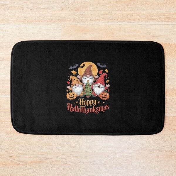 Item preview, Happy Hallothanksmas Halloween Thanksgiving Christmas Gnome  designed and sold by RsFilsingerArt.