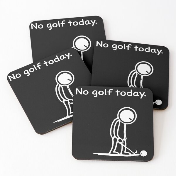 Item preview, No golf Today Sad Stick Man Funny Dad Golfing Golfman Humor  designed and sold by sssweetness.