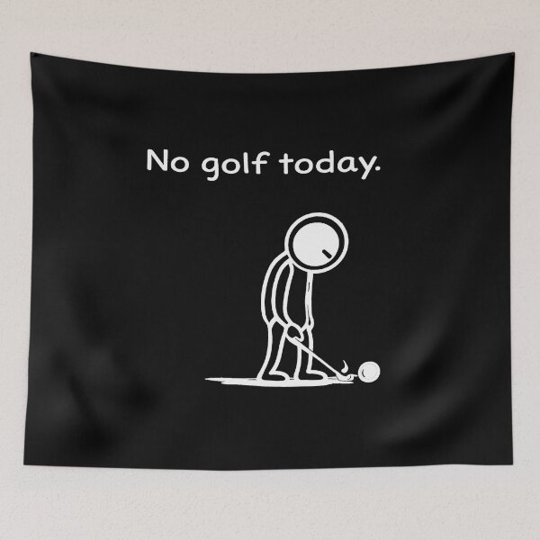 Item preview, No golf Today Sad Stick Man Funny Dad Golfing Golfman Humor  designed and sold by sssweetness.
