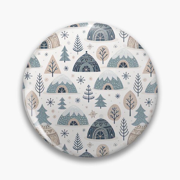 Item preview, Nordic Snow Symbols | Calm Winter Folk Art designed and sold by Shuga-Design.