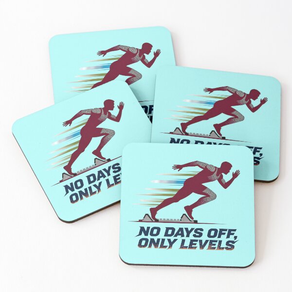 Item preview, No Days Off Only Levels | Urban Athlete Motivation Streetwear Design designed and sold by Maximilianos.