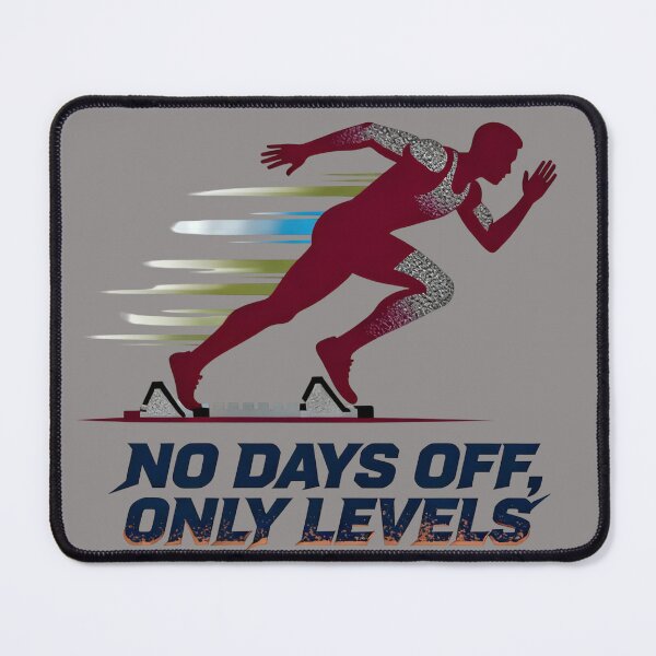 Item preview, No Days Off Only Levels | Urban Athlete Motivation Streetwear Design designed and sold by Maximilianos.