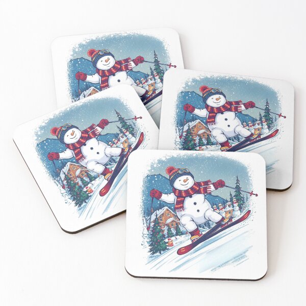 Item preview, Winter Sports Games Arena Snowman Ski Competition Sticker designed and sold by colorleafz.