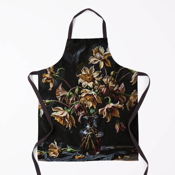 Item preview, Withered Flowers Still Life – Dark Gothic Floral Painting designed and sold by Visualynx.