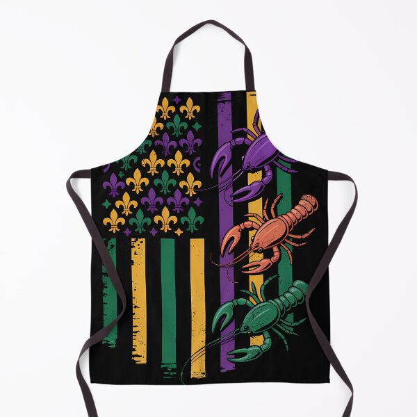 Item preview, Crawfish Carnival American Flag Bold Mardi Gras Artwork designed and sold by BernoNickel.