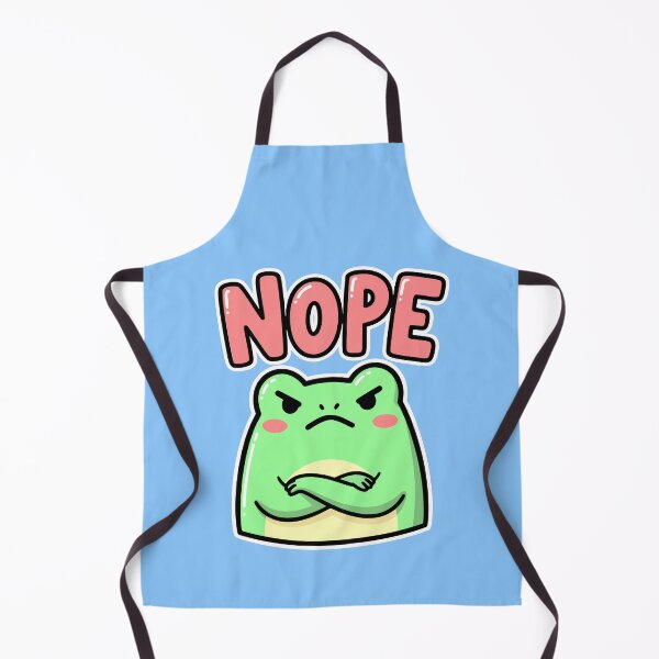 Item preview, NOPE - Angry Cute Frog Sarcasm designed and sold by littleflabby.