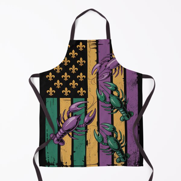 Item preview, Purple Green Gold American Flag Mardi Gras Crawfish Design designed and sold by BernoNickel.