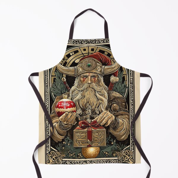 Item preview, Viking Santa with Christmas Ornament designed and sold by PetsArt.
