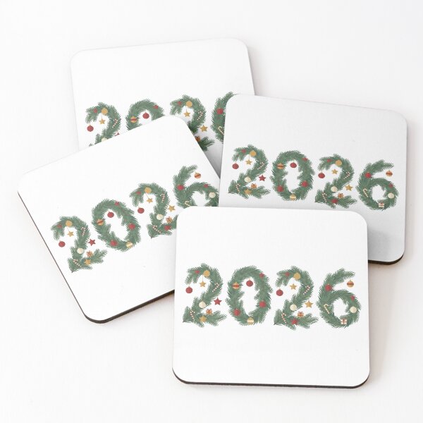 Item preview, Happy New Year 2026: Festive Fir & Ornaments designed and sold by NadiiArt.