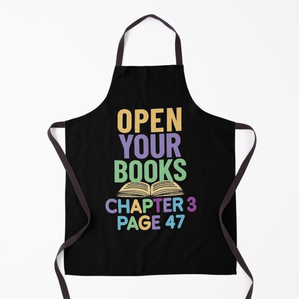 Item preview, Open your books chapter 3- Teacher funny designed and sold by Think4Prints.