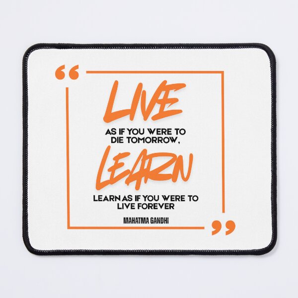 Item preview, Live and Learn Mahatma Gandhi Quote designed and sold by LinyaAtbpPH.