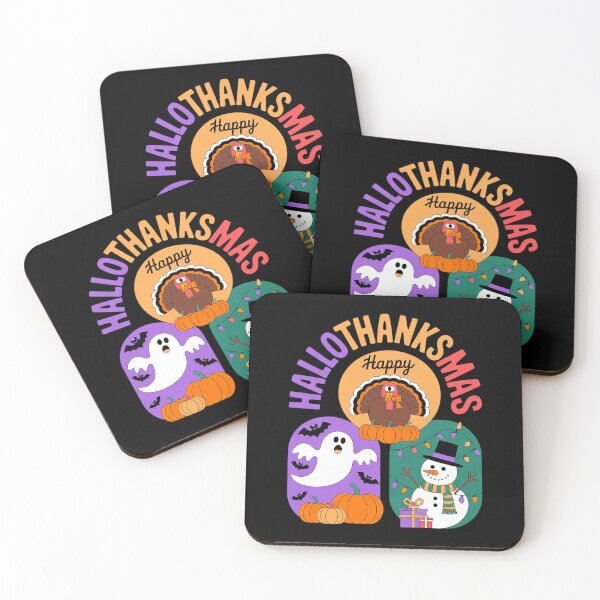 Item preview, Happy Hallothanksmas Halloween Thanksgiving Christmas Women  designed and sold by RsFilsingerArt.