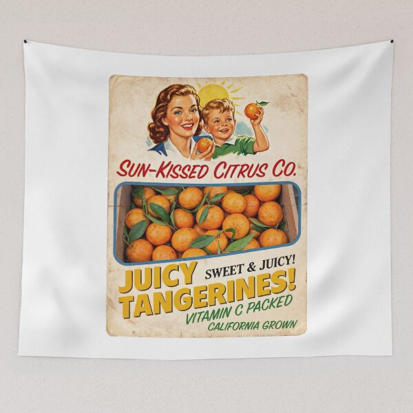 Item preview, Sun-Kissed Nostalgia: California’s Juiciest Tangerine Ad designed and sold by ForeverPrintsOK.