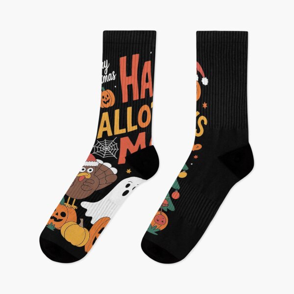Item preview, Happy Hallothanksmas Halloween Thanksmas Holiday Season designed and sold by RsFilsingerArt.