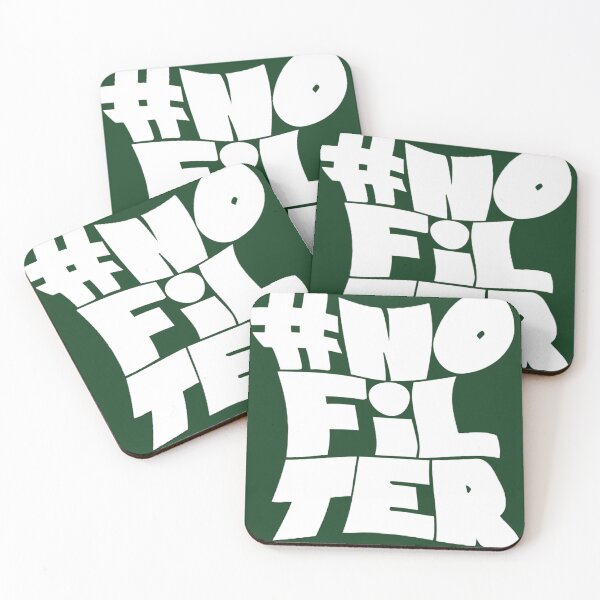 Item preview, No Filter Bold Typography Design | Honest Attitude Statement designed and sold by IndianShopper.