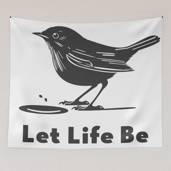 Item preview, Let Life Be – Minimalist Songbird Design designed and sold by House-of-Waliya.