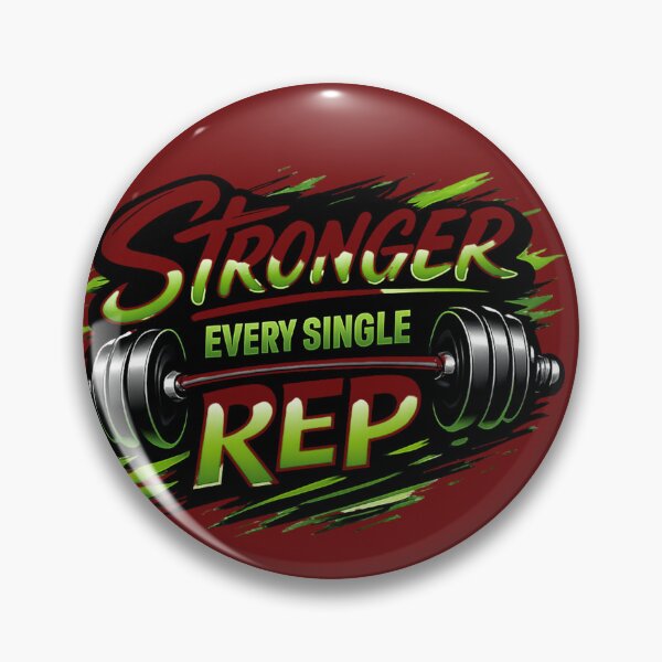 Item preview, Stronger Every Single Rep – Gym Motivation Fitness Design designed and sold by Right-UR.