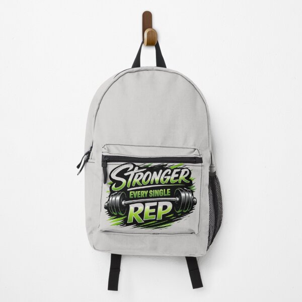 Item preview, Stronger Every Single Rep – Gym Motivation Fitness Design designed and sold by Right-UR.