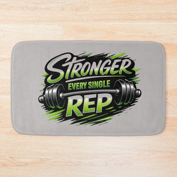 Item preview, Stronger Every Single Rep – Gym Motivation Fitness Design designed and sold by Right-UR.