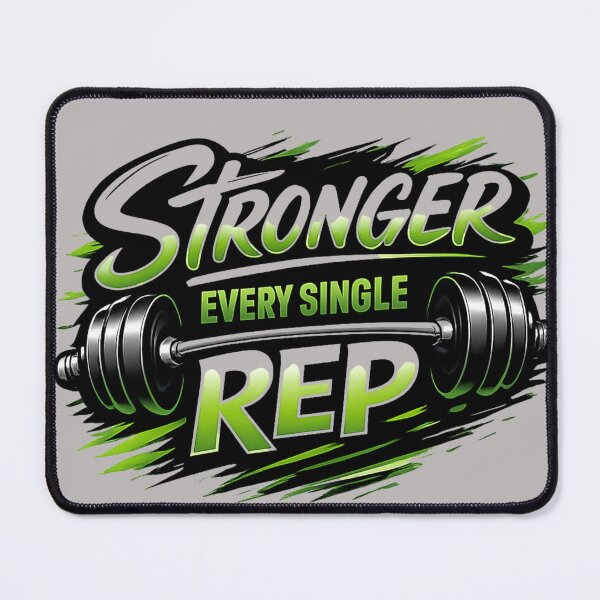 Item preview, Stronger Every Single Rep – Gym Motivation Fitness Design designed and sold by Right-UR.