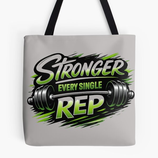 Item preview, Stronger Every Single Rep – Gym Motivation Fitness Design designed and sold by Right-UR.