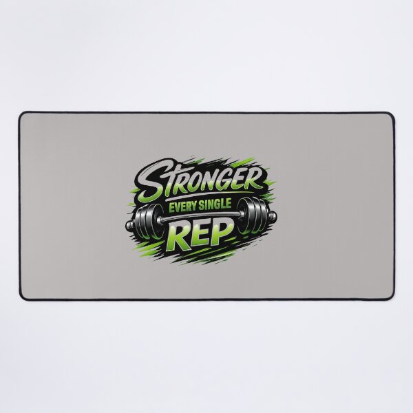 Item preview, Stronger Every Single Rep – Gym Motivation Fitness Design designed and sold by Right-UR.