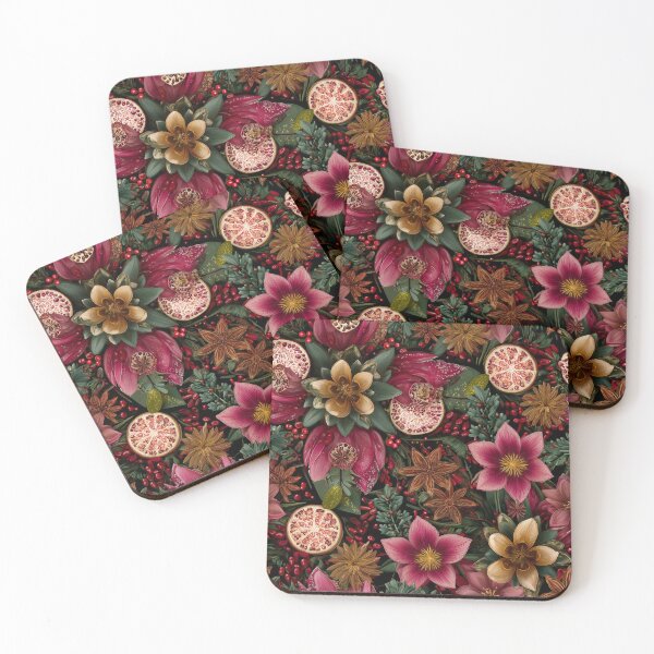 Item preview, Spice & Floral Botanical Pattern designed and sold by Jirka Svetlik, Studio Illuvision.