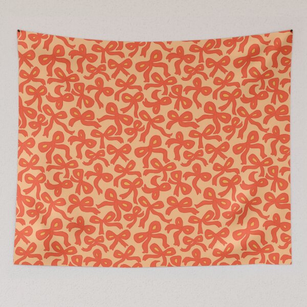 Item preview, Cute Red Ribbon Bows Pattern designed and sold by Naine  M..