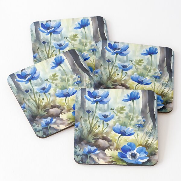Item preview, Blue Anemones  designed and sold by CalmnessbyChoice.
