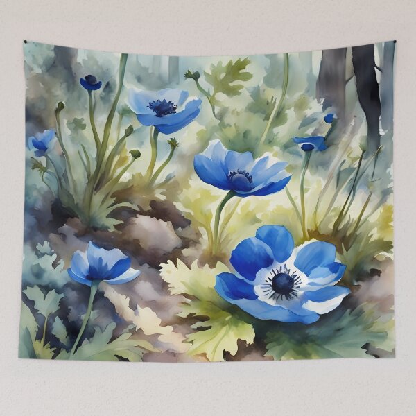 Item preview, Blue Anemones  designed and sold by CalmnessbyChoice.
