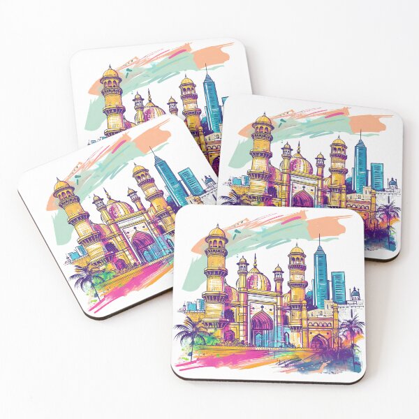Item preview, Colorful Islamic Architecture Cityscape designed and sold by DesignArtist.ia.