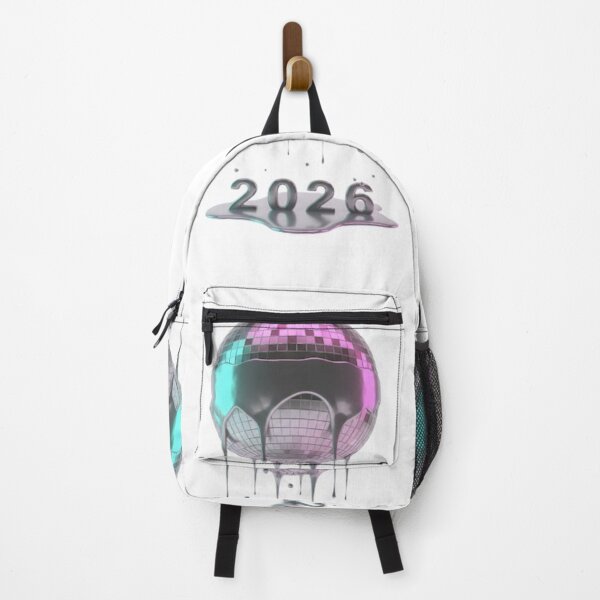 Item preview, Melting Disco Ball 2026 | Retro Y2K New Year Party Art designed and sold by Rosuma Designs.