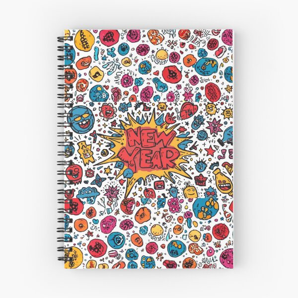 Item preview, New Year Pop Doodle designed and sold by LuxeFusionArt.
